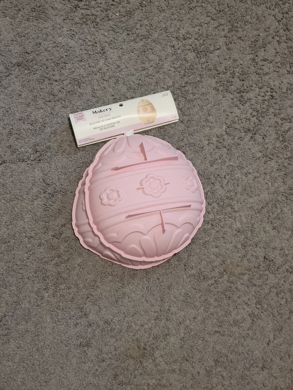 Makery Silicone 3D Egg Cake Mold - Light Pink